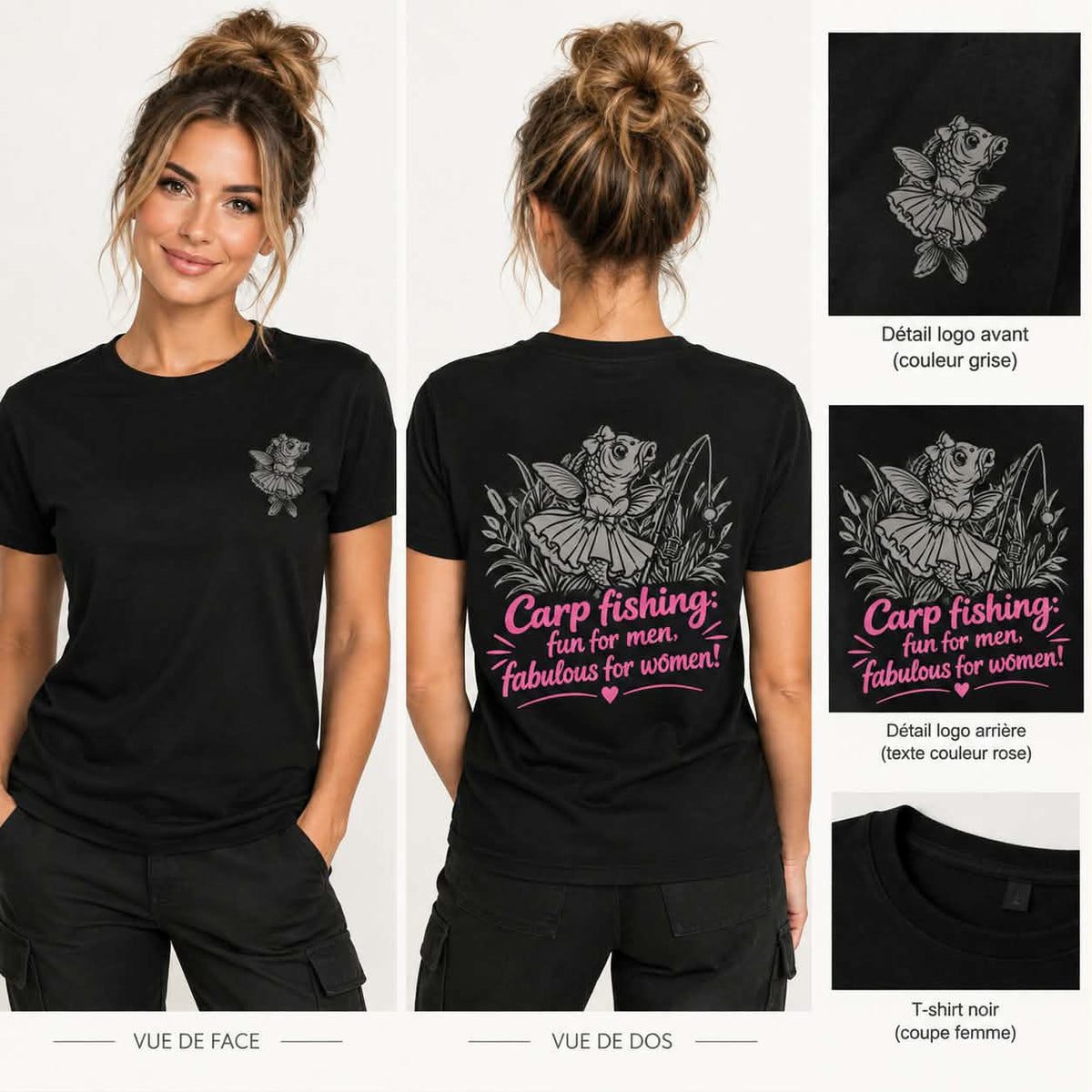 T-shirt Girly Fishing